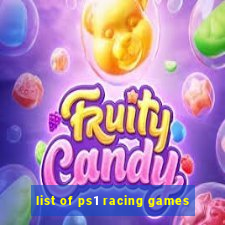 list of ps1 racing games